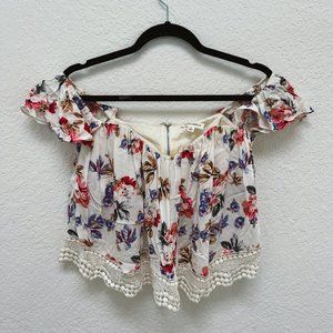 Cotton Candy LA - Floral Top - Size Medium